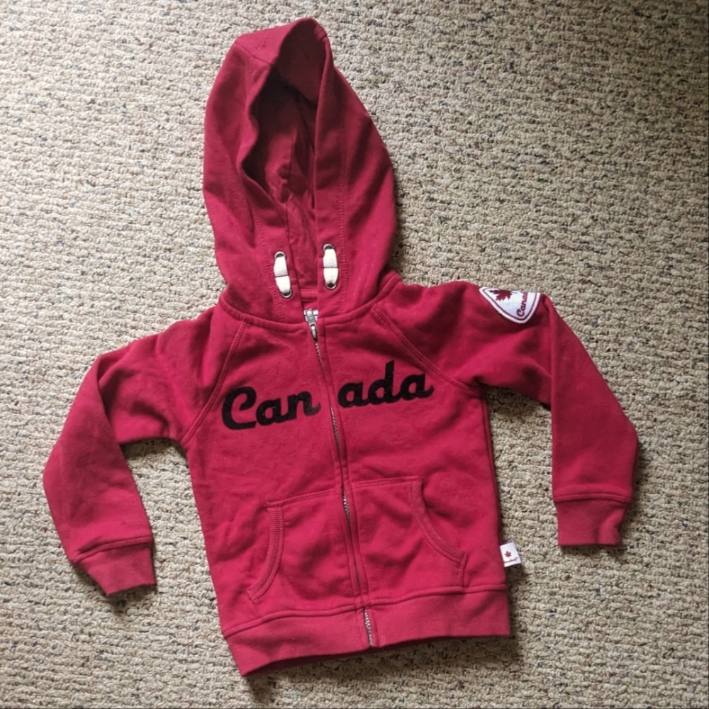 Child's Canadiana Canada Hoodie Jacket Sz 4